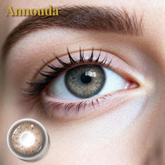 Annouda Hazel Brown Contact Lens – 14.2mm Gentle Natural Glow | 6-Month Use