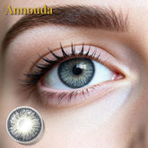 Annouda Crystal Gray Contact Lens – 14.2mm Soft Luminous Look | 6-Month Use