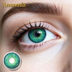 Annouda Contact Lens Jade Whisper Green – 14.2mm Clear Radiant Glow & 6-Month Natural Comfort Wear