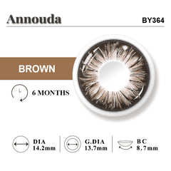 Annouda Amber Dusk 6-Month Colored Contact Lenses – Soft, Natural & Everyday Glow