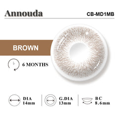 Annouda Contact Lenses Sunset Brown | Half a year