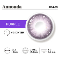 Annouda Contact Lens Mystic Orchid Purple – 6-Month Use
