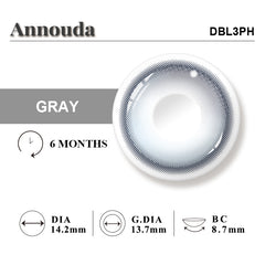 Annouda Contact Lens Frostveil Gray – 6-Month Use
