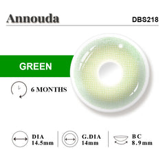 Annouda Contact Lens Sylvan Dew Green – 6-Month Use