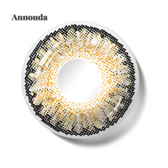 Annouda Contact Lens Amber Dune Brown – 14.3mm Warm Natural Glow with 6-Month Lasting Comfort