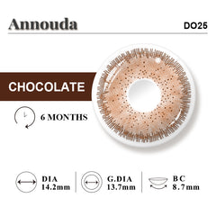 Annouda Contact Lens Velvet Ember Chocolate – 6-Month Use