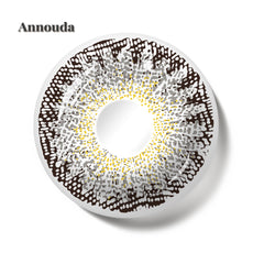 Annouda Moonstone Gray Contact Lens – 14.3mm Soft Silvery Shine | 6-Month Use