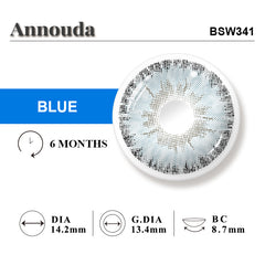 Annouda Contact Lens Celestial Tide Blue – 6-Month Use