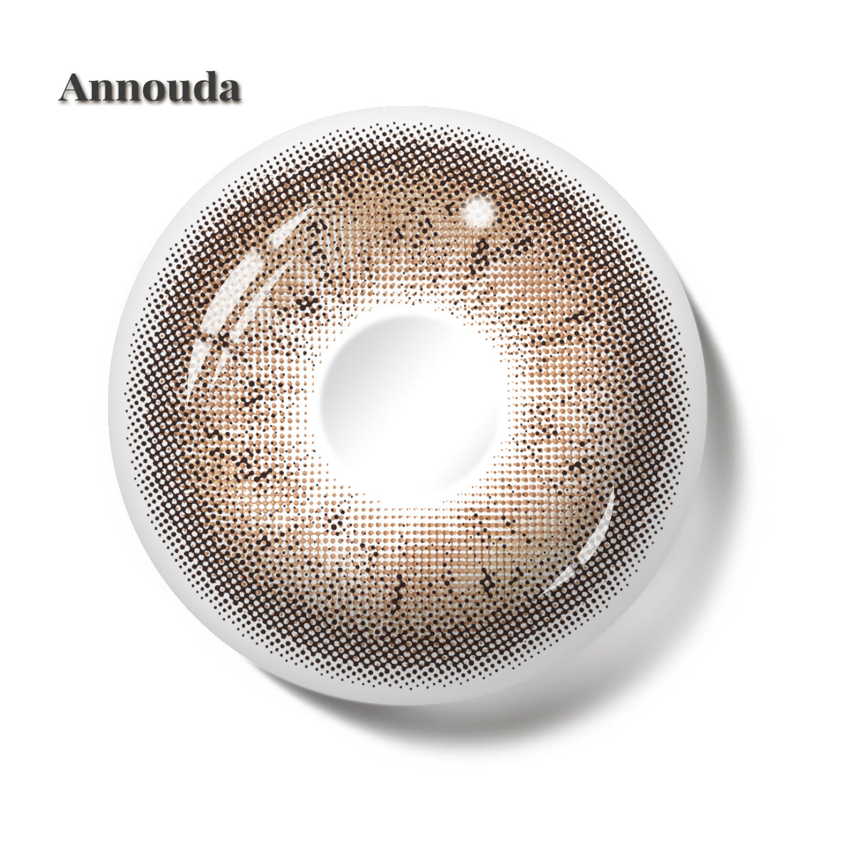 Annouda Hazel Brown Contact Lens – 14.2mm Gentle Natural Glow | 6-Month Use