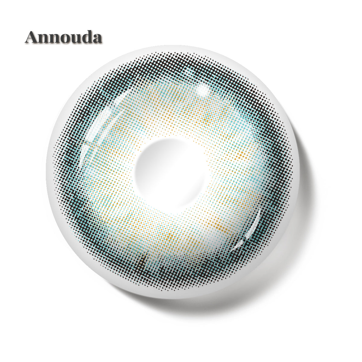 Annouda Olive Green Contact Lens – 14.2mm Soft Natural Glow | 6-Month Use