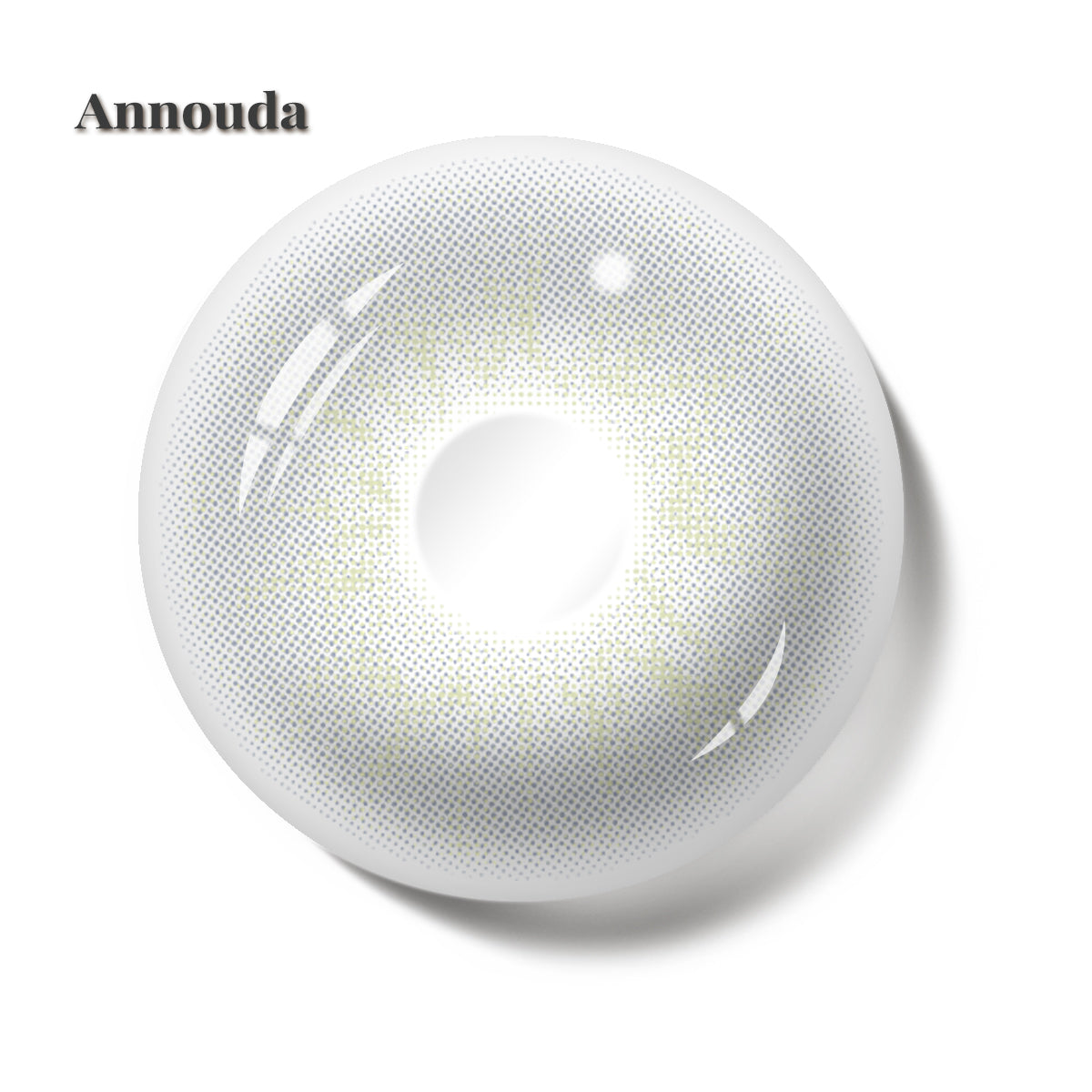 Annouda Contact Lens Mist Halo Gray – 14.2mm Soft Radiant Glow & 6-Month Natural Comfort Wear