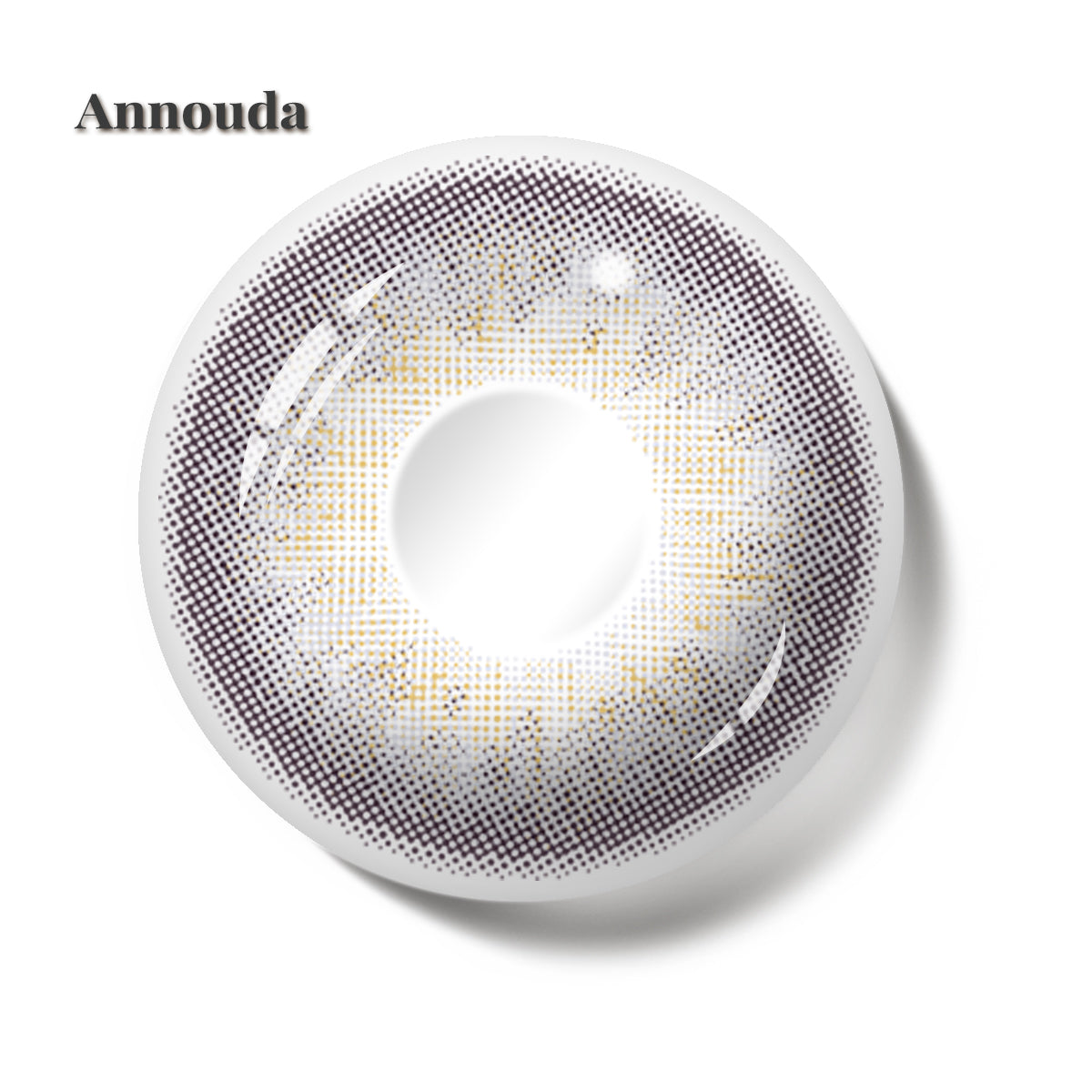 Annouda Smoky Silver Gray Contact Lens – 14.2mm Natural Glow Eyes | 6-Month Use