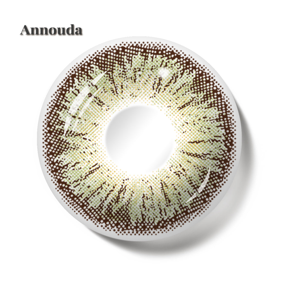 Annouda Caramel Brown Contact Lens – 14.2mm Warm Natural Shine | 6-Month Use