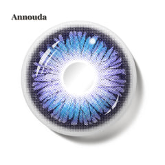 Annouda Ocean Blue Contact Lens – 14.5mm Sparkling Aqua Eyes | 6-Month Use