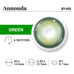 Annouda Contact Lens Sage Whisper Green – 14.2mm Clear Natural Glow & 6-Month Gentle Comfort Wear