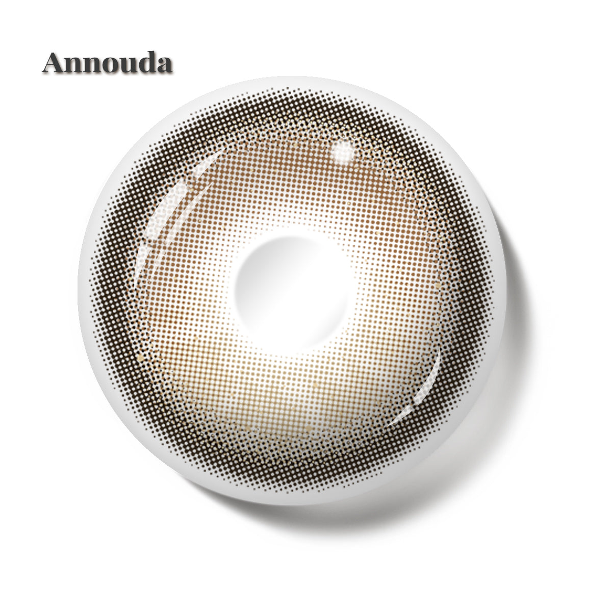 Annouda Honey Brown Contact Lens – 14.5mm Warm Natural Eyes | 6-Month Use