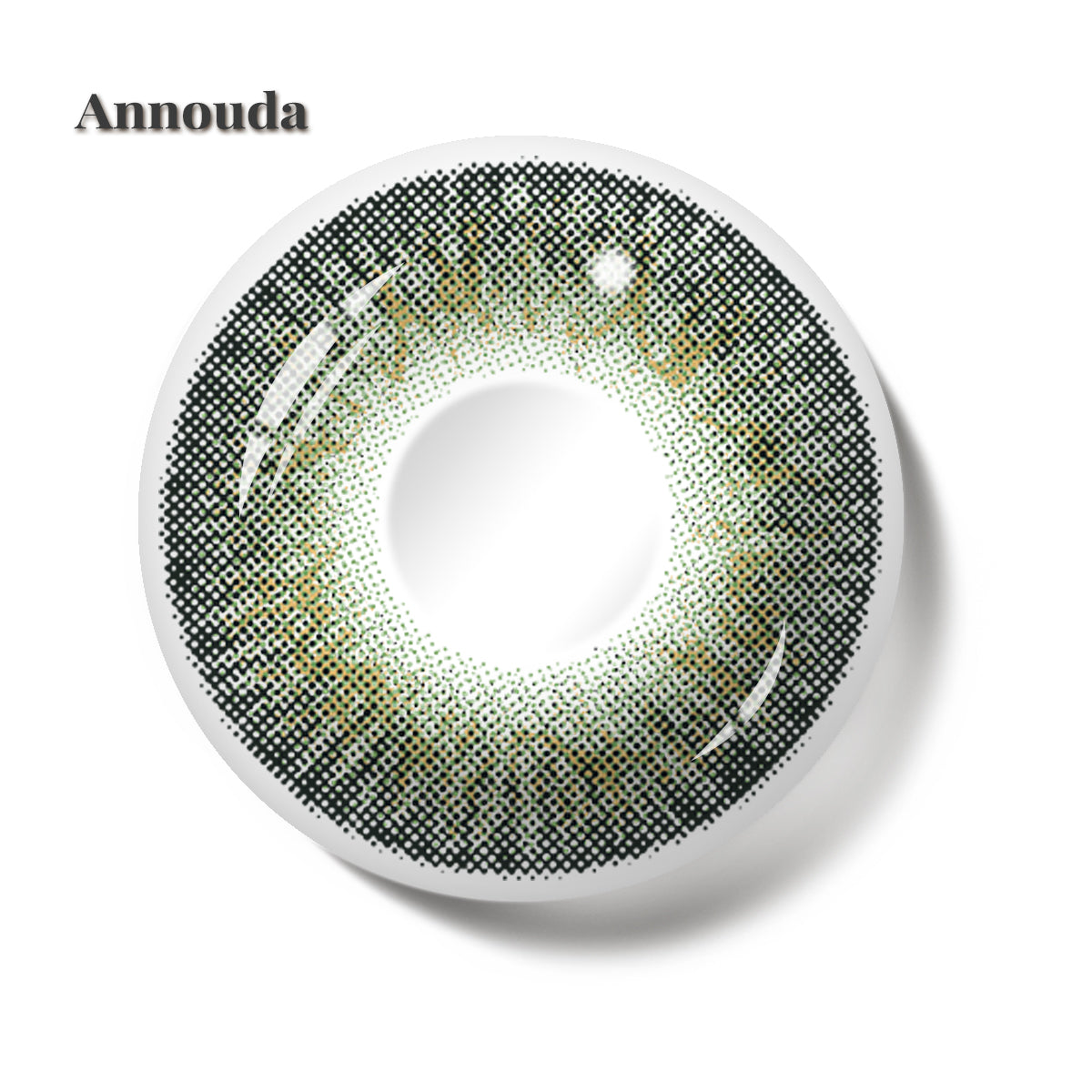 Annouda Contact Lens Forest Halo Green – 14.2mm Soft Luminous Depth & 6-Month Natural Comfort Wear