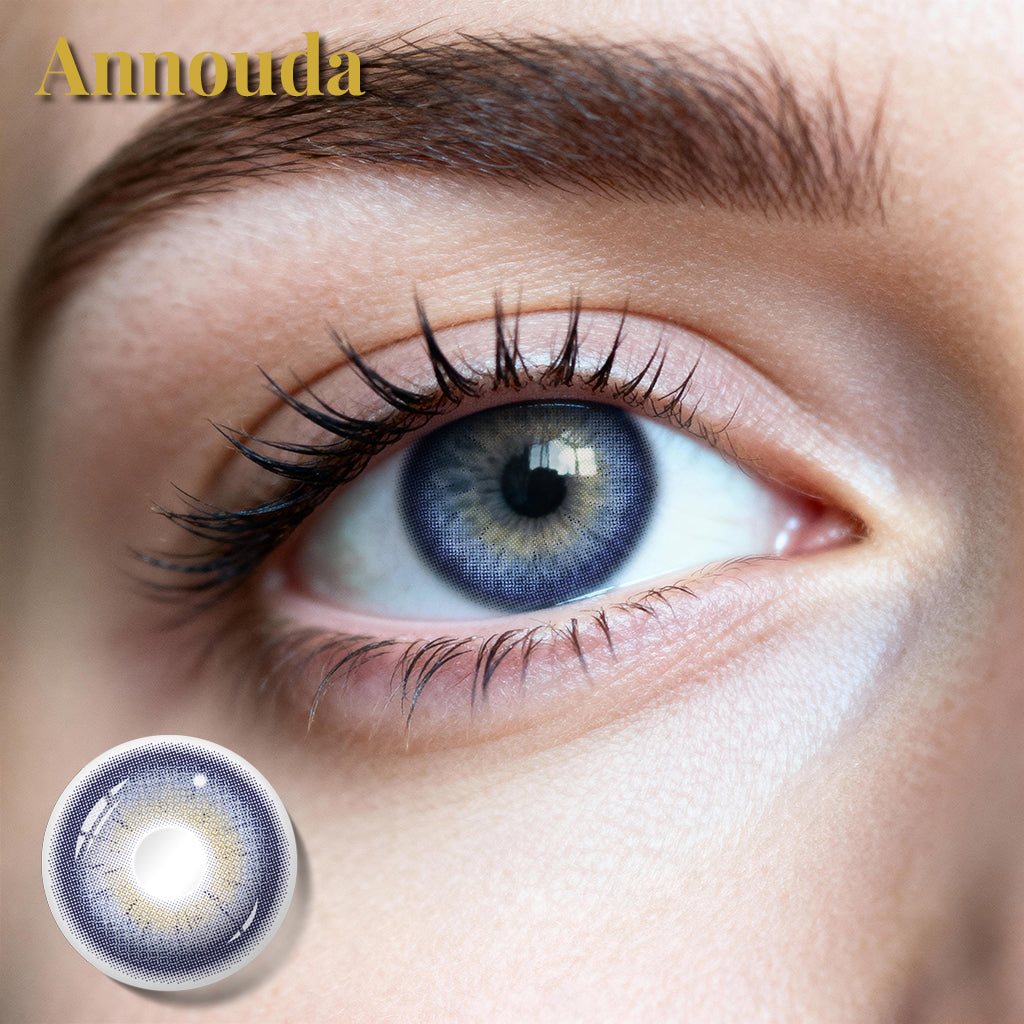 Annouda Contact Lens Arctic Whisper Blue – 14.2mm Clear Icy Radiance & 6-Month Elegant Comfort Wear