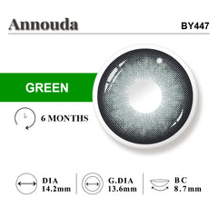 Annouda Emerald Whisper 6-Month Colored Contact Lenses – Fresh, Elegant & Enchanting Green