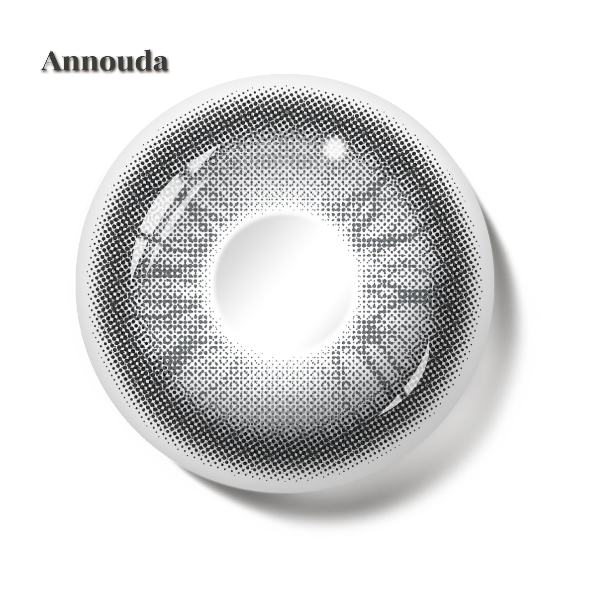 Annouda Crystal Veil 6-Month Colored Contact Lenses – Elegant, Clear & Modern Gray