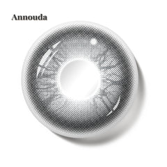 Annouda Crystal Veil 6-Month Colored Contact Lenses – Elegant, Clear & Modern Gray