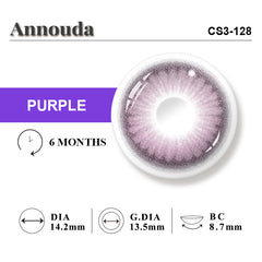 Annouda Contact Lens Twilight Amethyst Violet – Elegant Radiant Glow & 6-Month Dreamy Comfort