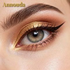Annouda Contact Lens Maple Sheen Brown – Soft Amber Radiance & 6-Month Natural Comfort