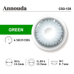 Annouda Contact Lens Willow Dew Green – Fresh Luminous Clarity & 6-Month Natural Comfort