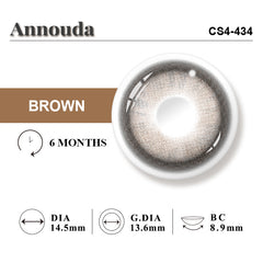 Annouda Contact Lens Sepia Grove Brown – 6-Month Use