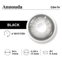 Annouda Contact Lens Noir Ripple Black – 6-Month Use