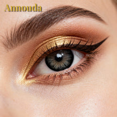 Annouda Crystal Gray Contact Lens – 14.5mm Cool Luminous Look | 6-Month Use