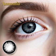 Annouda Crystal Gray Contact Lens – 14.5mm Cool Luminous Look | 6-Month Use