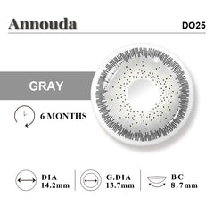 Annouda Contact Lens Frosted Aura Gray – 6-Month Use