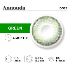 Annouda Contact Lens Eden Whisper Green – 6-Month Use