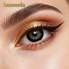 Annouda Onyx Eclipse 6-Month Colored Contact Lenses – Deep, Bold & Mysterious Black