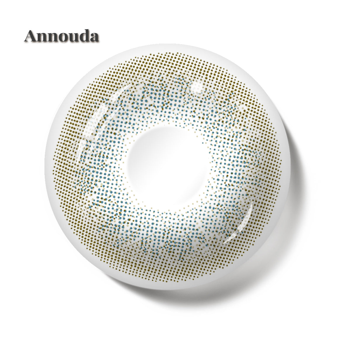 Annouda Contact Lens Meadow Glint Green 6-Month – Fresh Natural Tone for Bright Daily Eyes