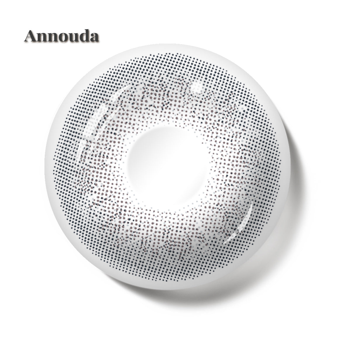 Annouda Contact Lens Frosted Veil Gray 6-Month – Subtle Cool Tone for Clean Everyday Style