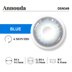 Annouda Contact Lenses Stellar Blue | Half a year